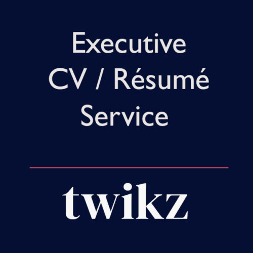 Executive CV / Résumé Editing